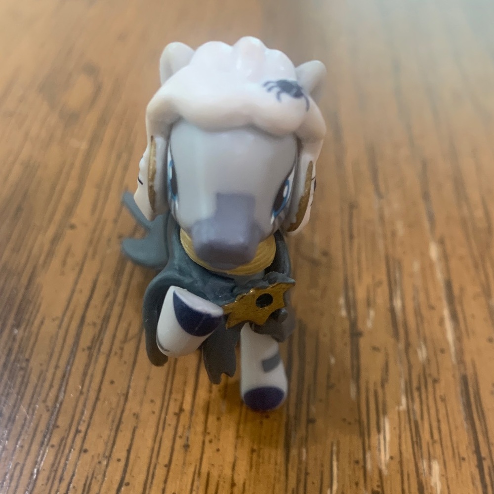 My Little Pony White and Gray Mini Figure with Gold Star Detail